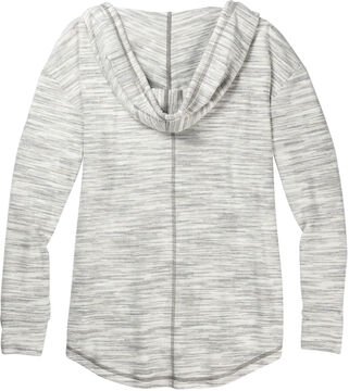 Women's Space Dye Knit V-Neck Pullover Hoodie