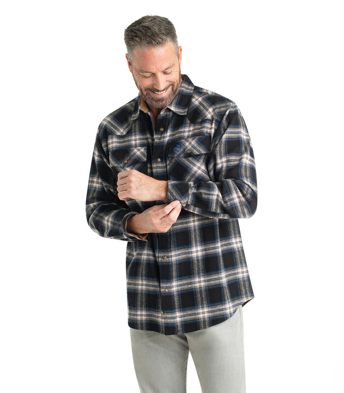 Men's Shotgun Western Flannel Shirt image number 3