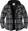 Men's Camp Night Berber Lined Hooded Flannel Shirt Jacket