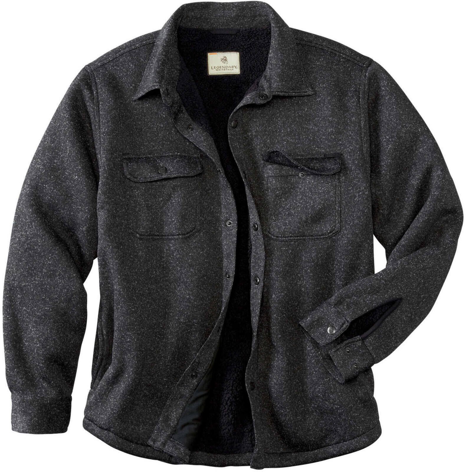 Shop Men's Camp Rebel Sweater Fleece Shirt Jacket | Legendary