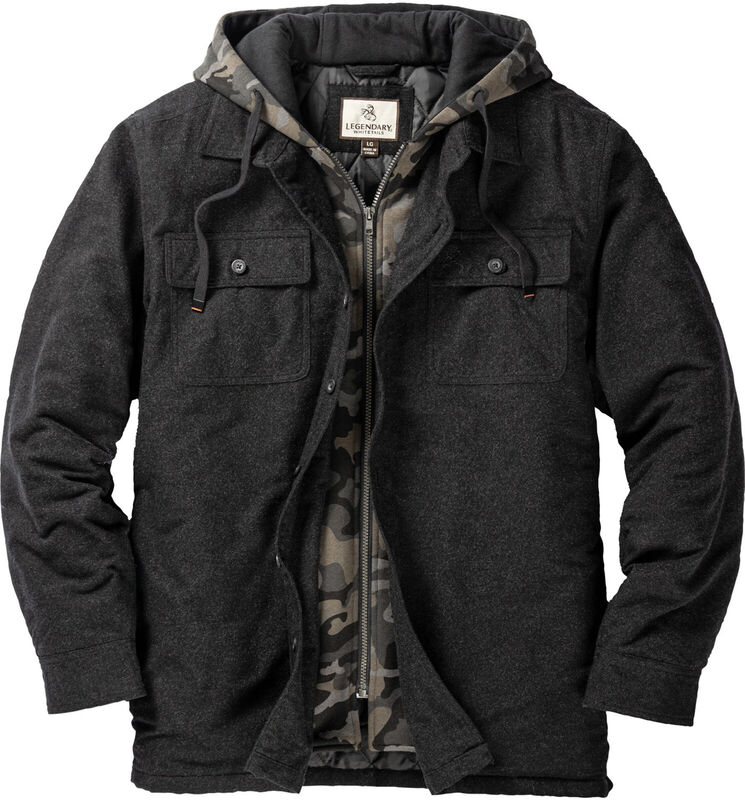 Men's Maplewood Hooded Flannel Shirt Jacket image number 0