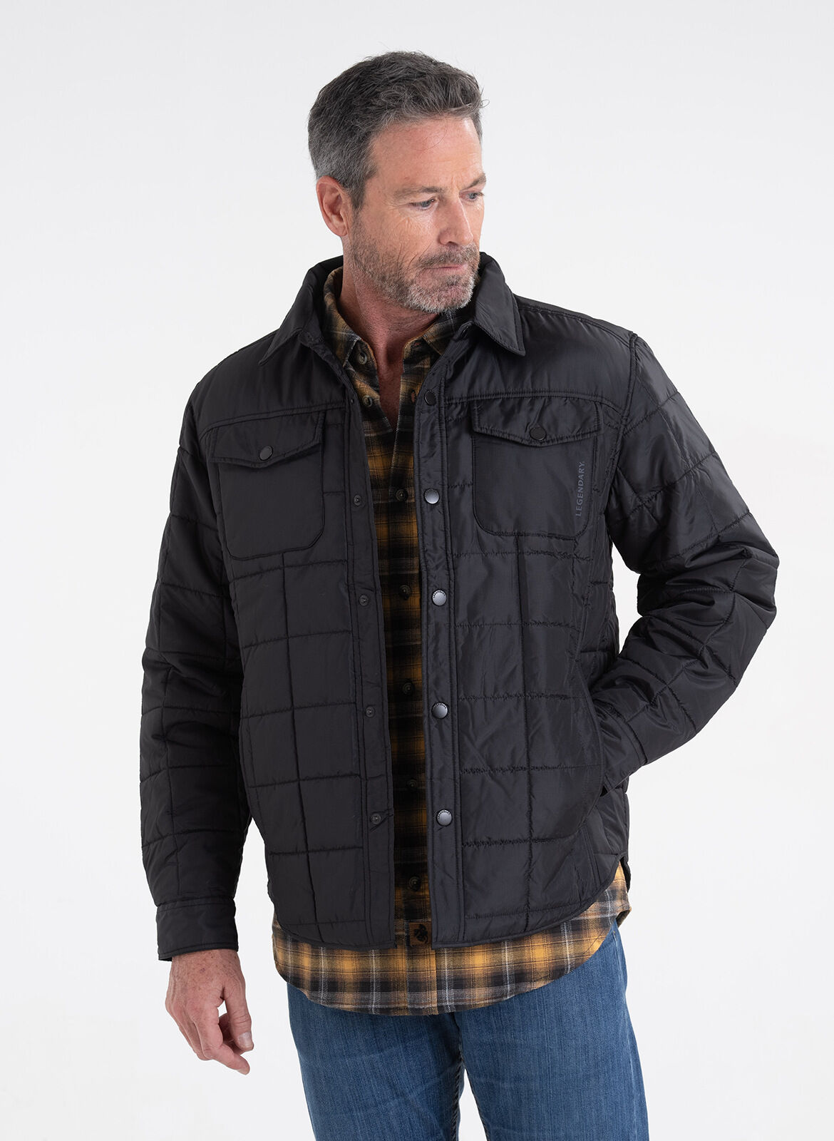 Legendary Outdoors Men's Performance Quilted Shirt Jacket