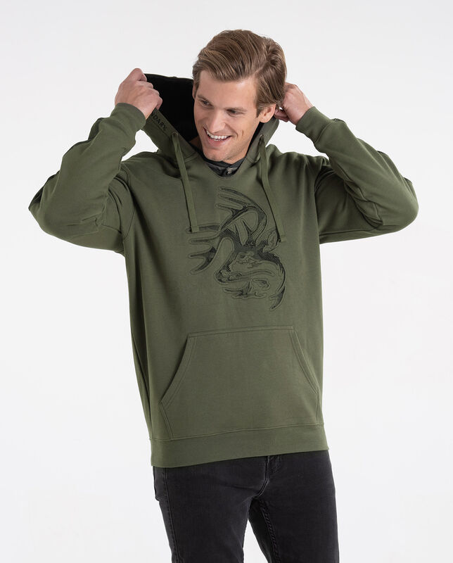 Men's Kangaroo Pocket Outfitter Camo Hoodie image number 1