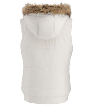 Women's Quilted Toggle Hooded Puffer Vest