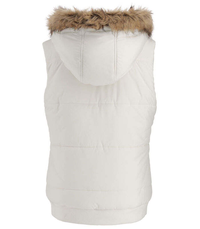 Women's Quilted Toggle Hooded Puffer Vest image number 1