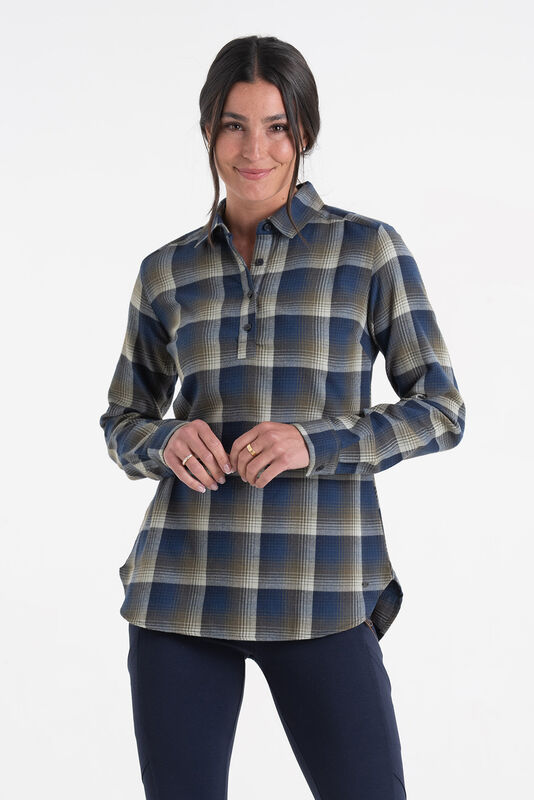 Women's Firelight Popover Flannel Tunic Top image number 2