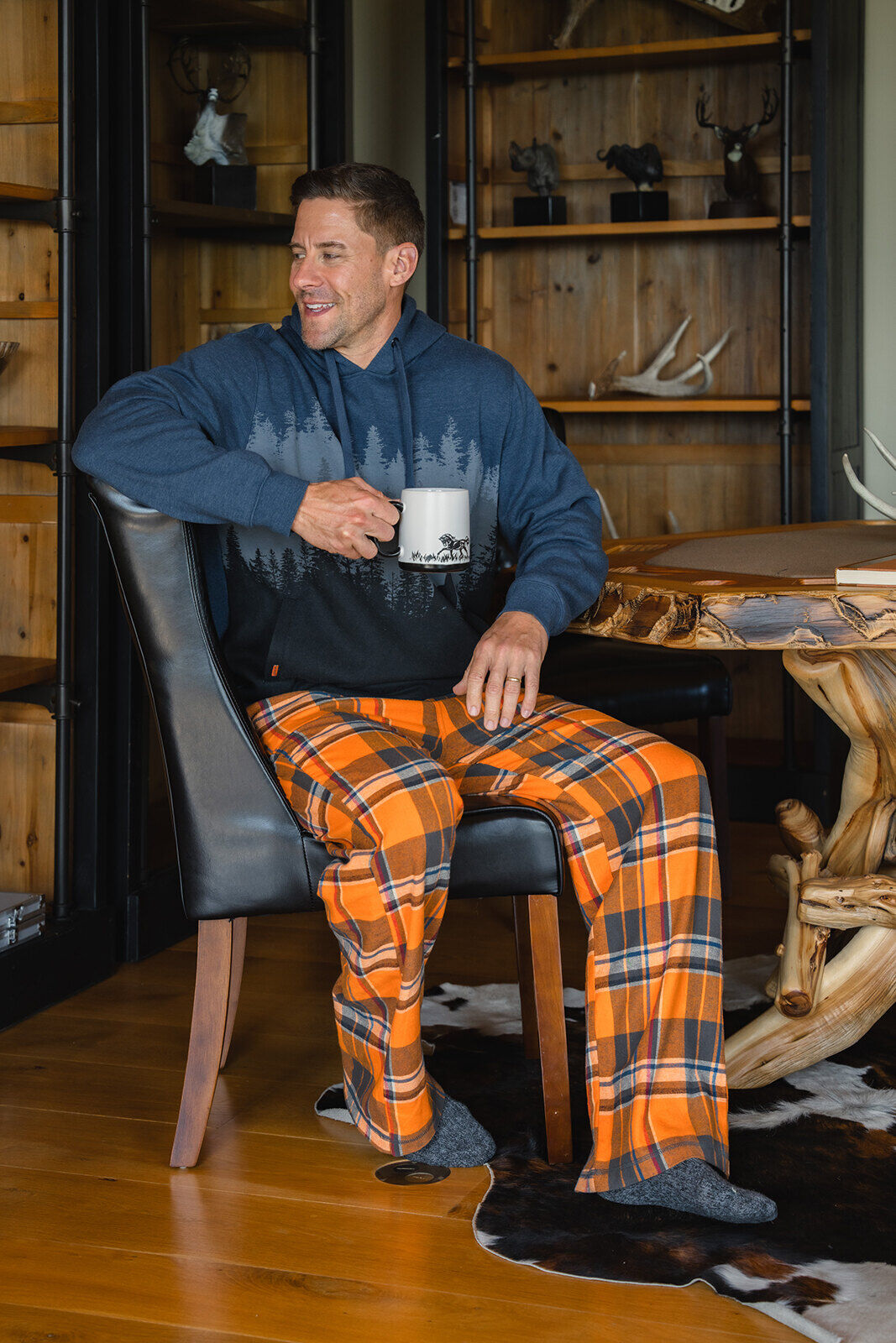 Men's plaid sleep pants sales