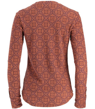 Women's Long Sleeve Waffle Knit Top