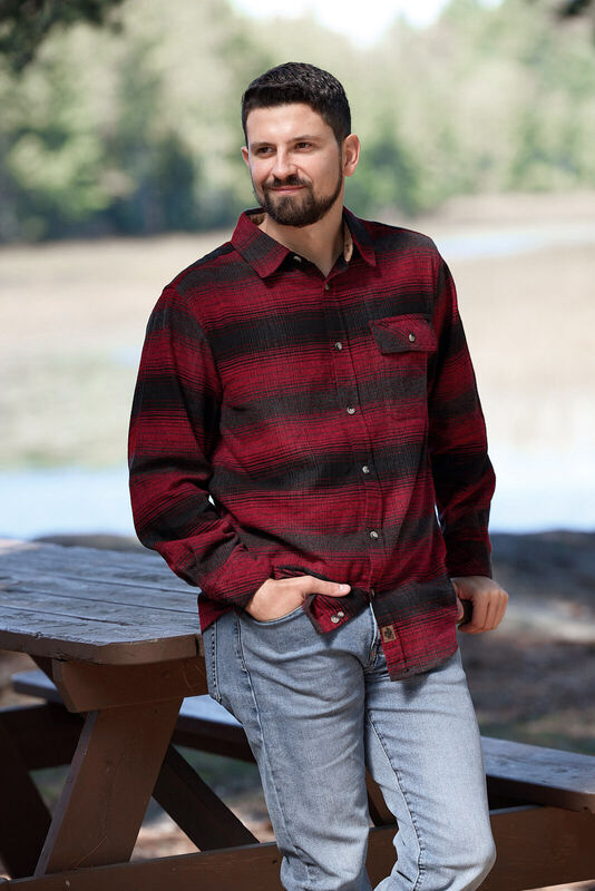 Men's Buck Camp Flannel Shirt image number 5