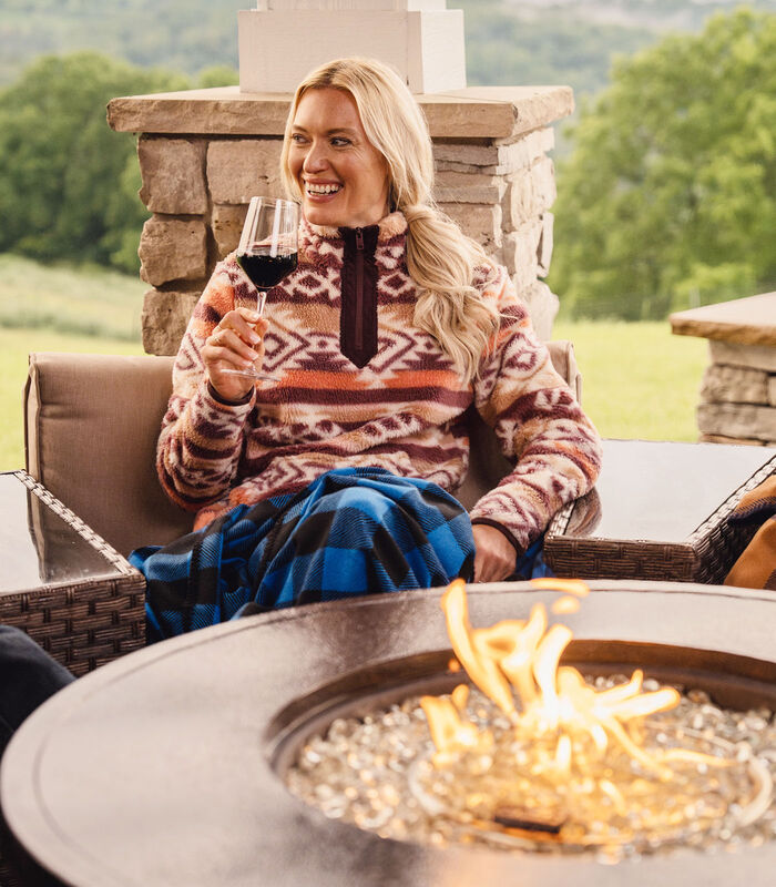 Women's Fuzzy Hide Fleece Pullover image number 5