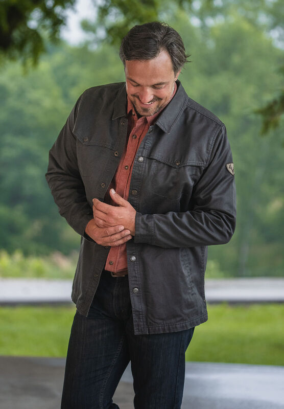 Men's Lonestar Waxed Canvas Shirt Jacket image number 2