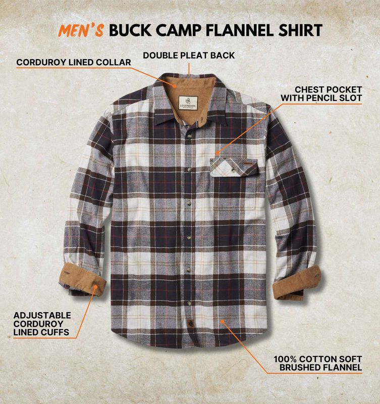 Men's Buck Camp Flannel Shirt image number 2