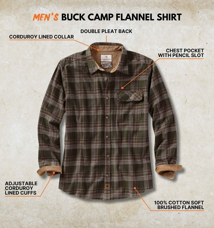 Men's Buck Camp Flannel Shirt image number 2