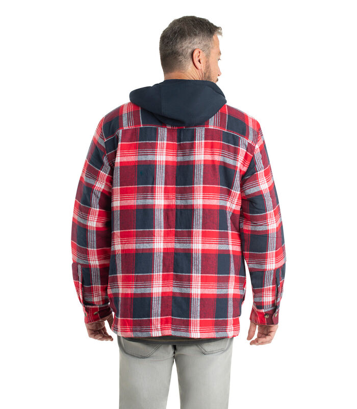 Men's Maplewood Hooded Flannel Shirt Jacket image number 4