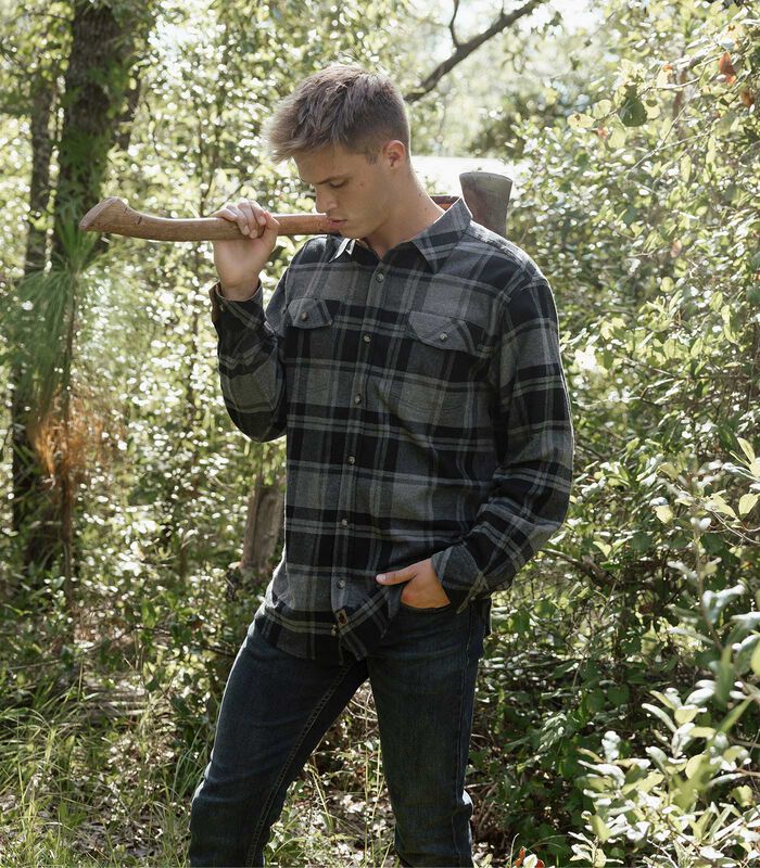 Men's Legendary Stretch Casual Flannel Shirt image number 3