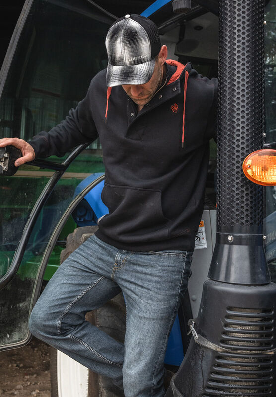 Men's Tough as Buck 1/4 Zip Action Hoodie image number 2