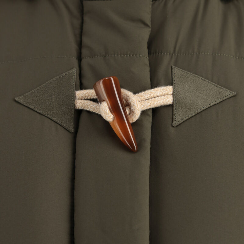 Women's Quilted Toggle Hooded Puffer Vest image number 2