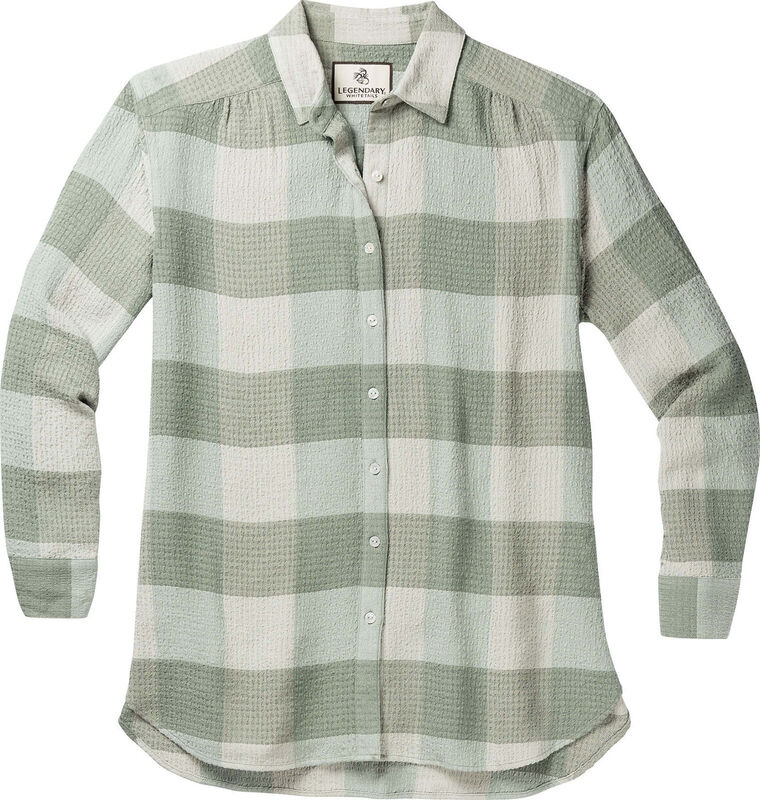 Women's Plaid Button Down Tunic Blouse image number 0