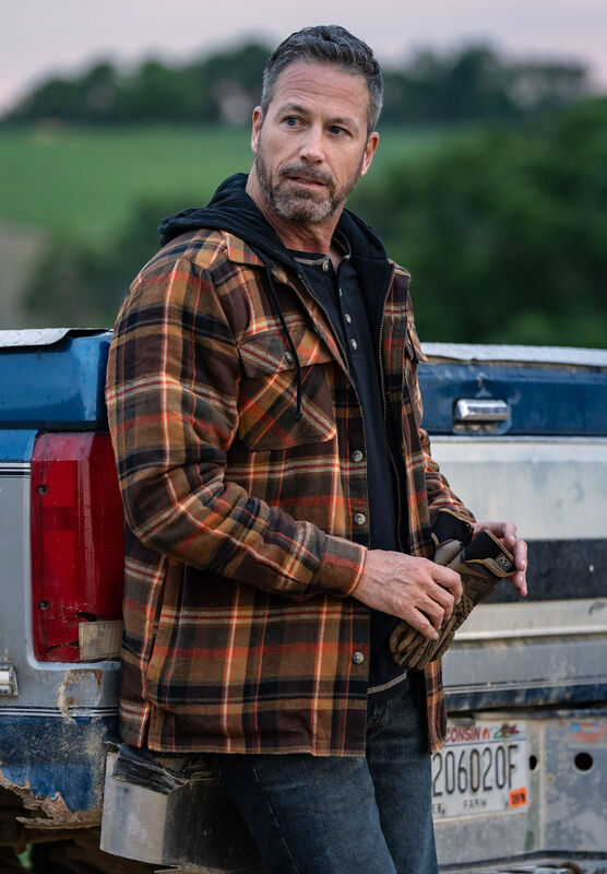 Men's Maplewood Hooded Flannel Shirt Jacket image number 2