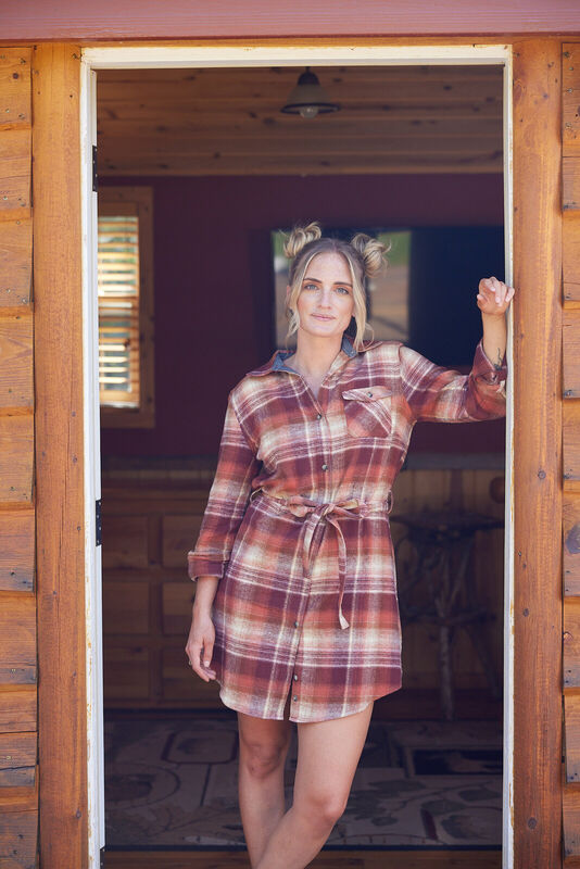 Women's Open Spaces Flannel Dress image number 4