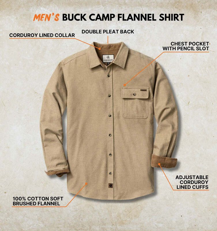 Men's Buck Camp Flannel Shirt image number 2