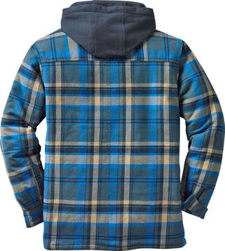 Men's Maplewood Hooded Flannel Shirt Jacket