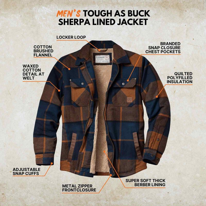 Men's Tough as Buck Sherpa Lined Jacket image number 2