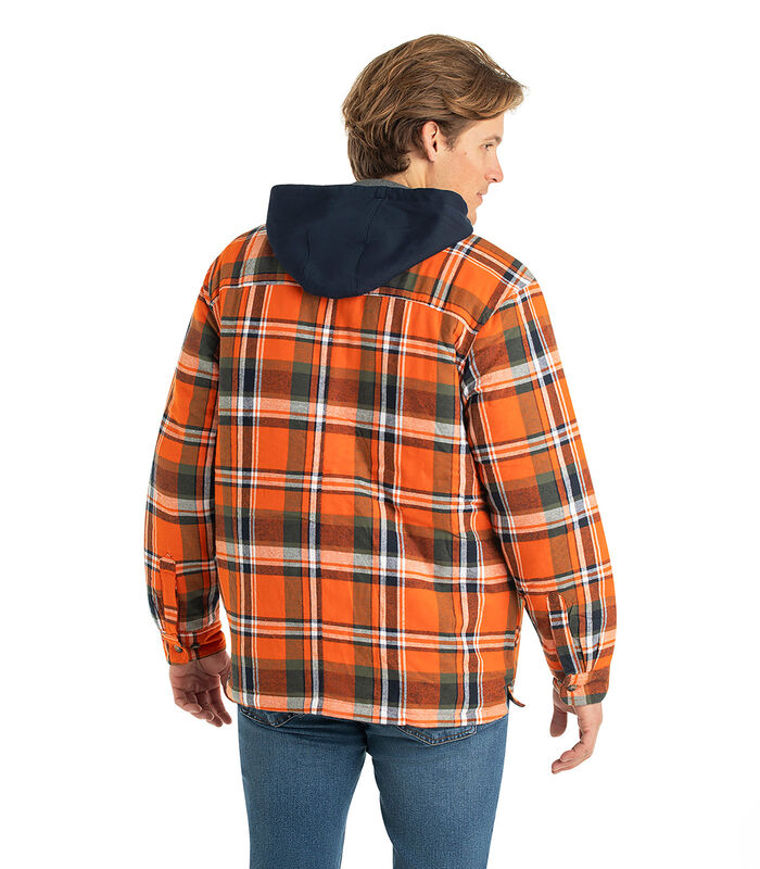Men's Maplewood Hooded Flannel Shirt Jacket image number 4