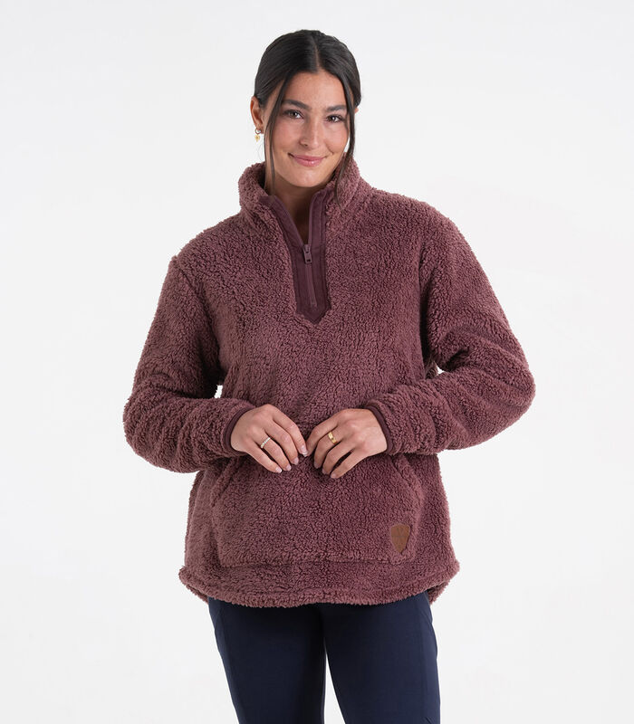 Women's Fuzzy Hide Fleece Pullover image number 2
