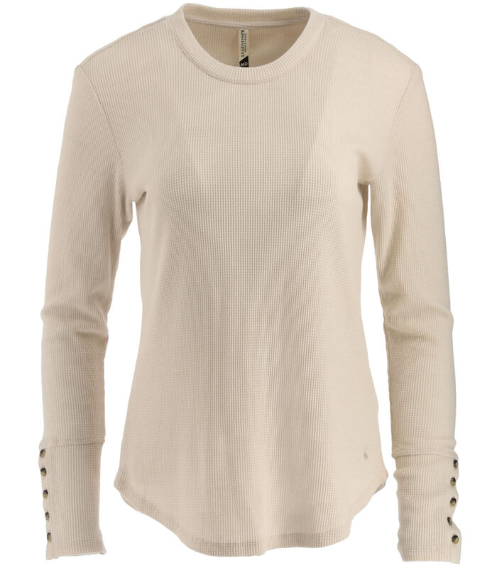 Women's Long Sleeve Waffle Knit Top image number 0