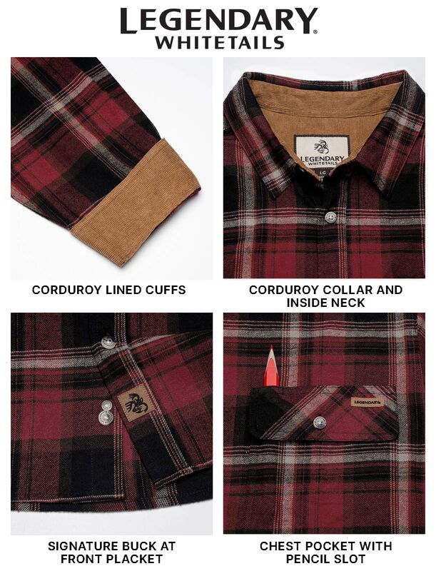 Men's Buck Camp Flannel Shirt image number 3