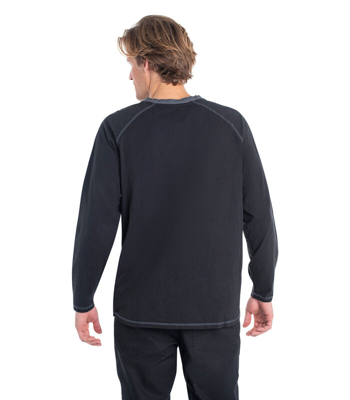 Men's Recluse Raglan Henley Long Sleeve Shirt image number 4