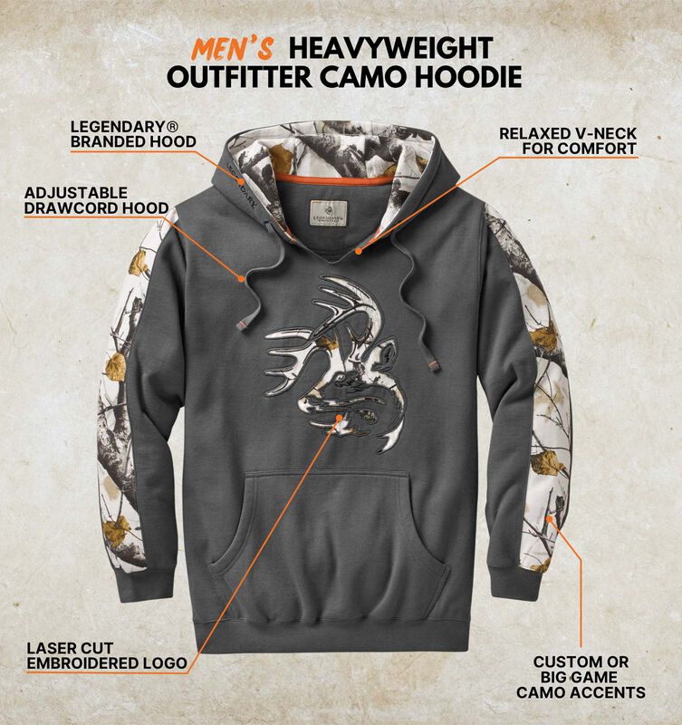Men's Heavyweight Outfitter Camo Hoodie image number 2