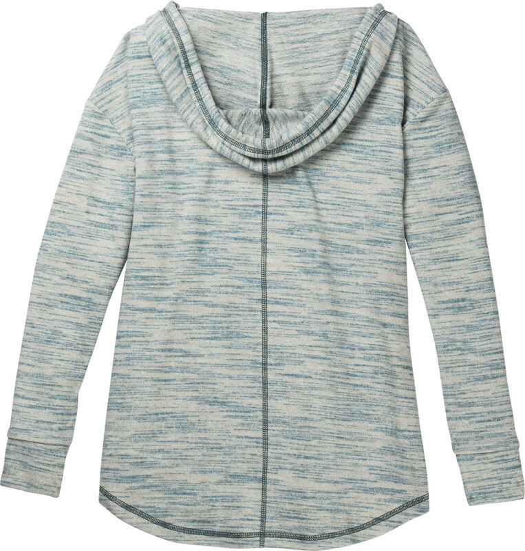 Women's Space Dye Knit V-Neck Pullover Hoodie image number 1