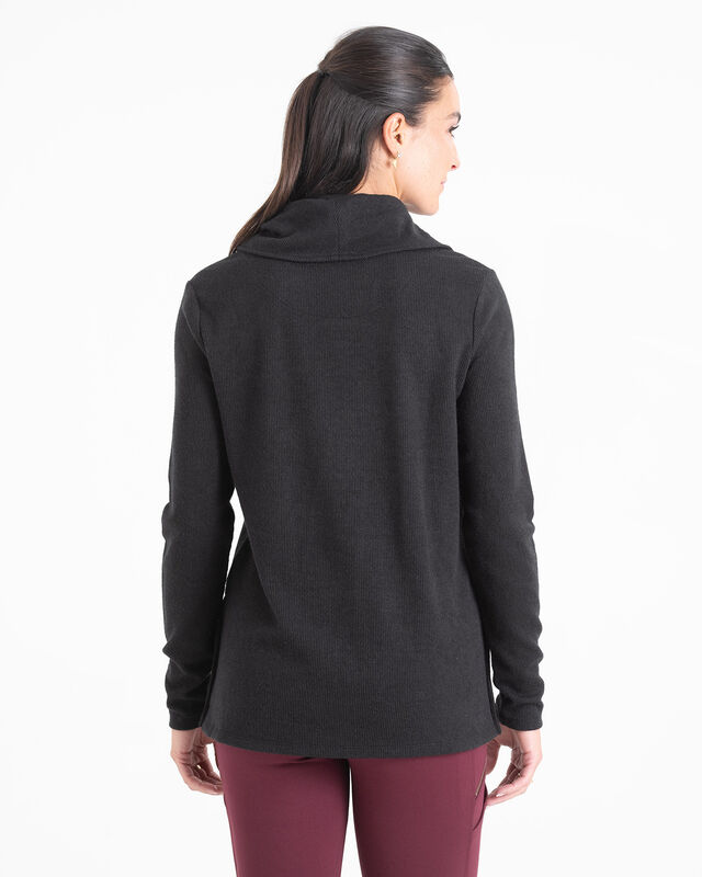 Womens Brushed Cowl Neckline Top image number 3