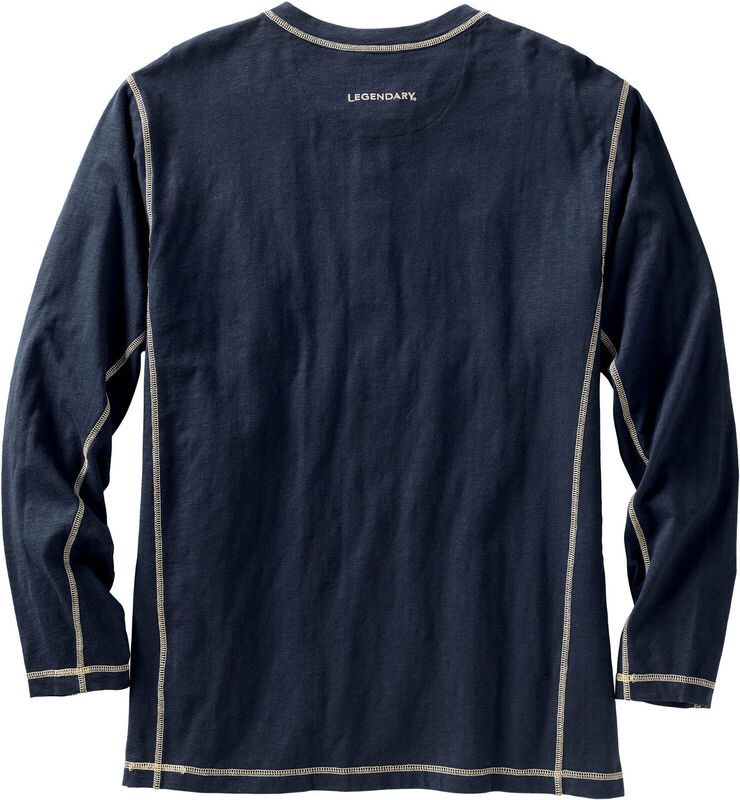 Men's Maverick Slub Henley Long Sleeve Shirt image number 1