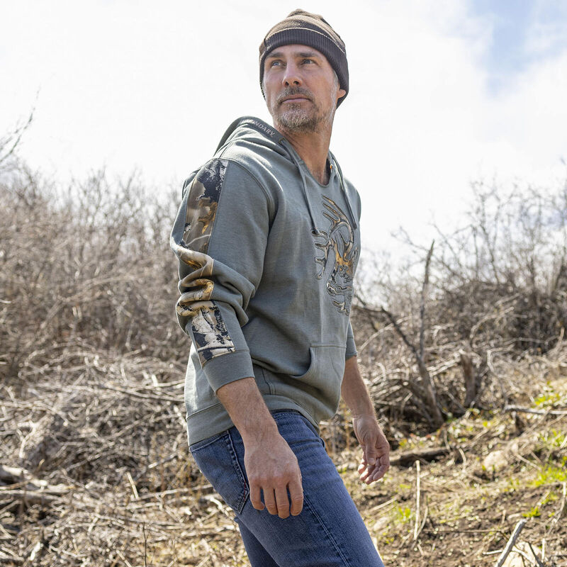 Men's Heavyweight Outfitter Camo Hoodie image number 2