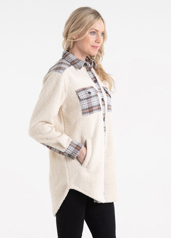 Women's Boucle Sherpa Shacket image number 3