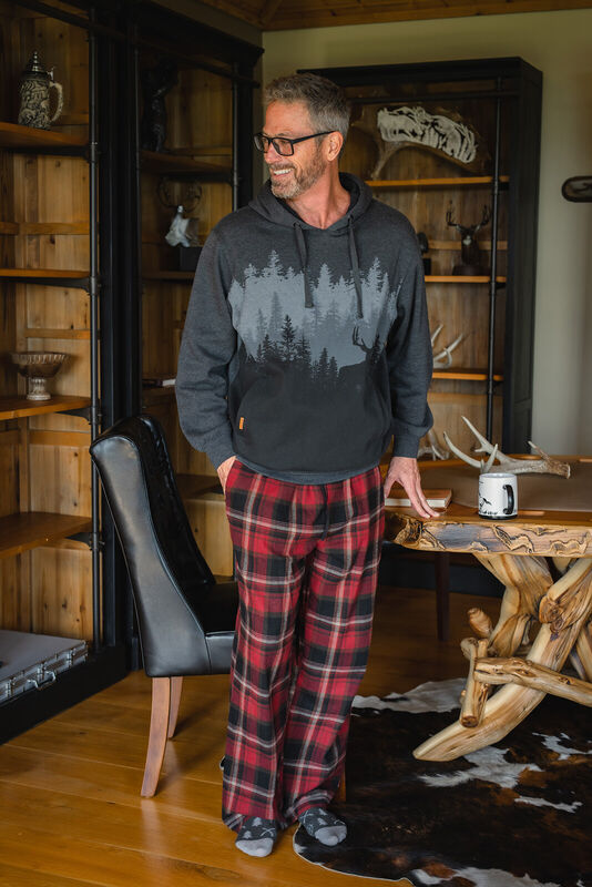 Men’s Flannel Plaid Sleep Pants image number 4