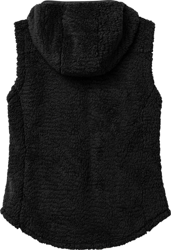 Women's Fuzzy Hide Fleece Hooded Vest image number 1