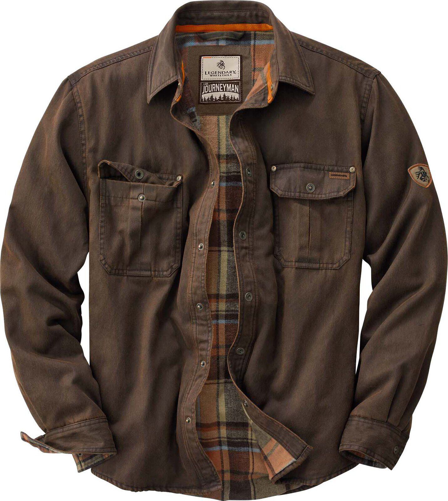 Men's Journeyman Flannel Lined Shirt Jacket | Stylish Flannel