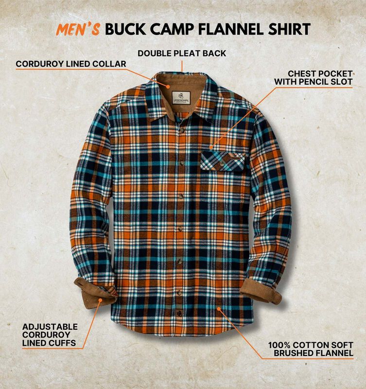 Men's Buck Camp Flannel Shirt image number 2