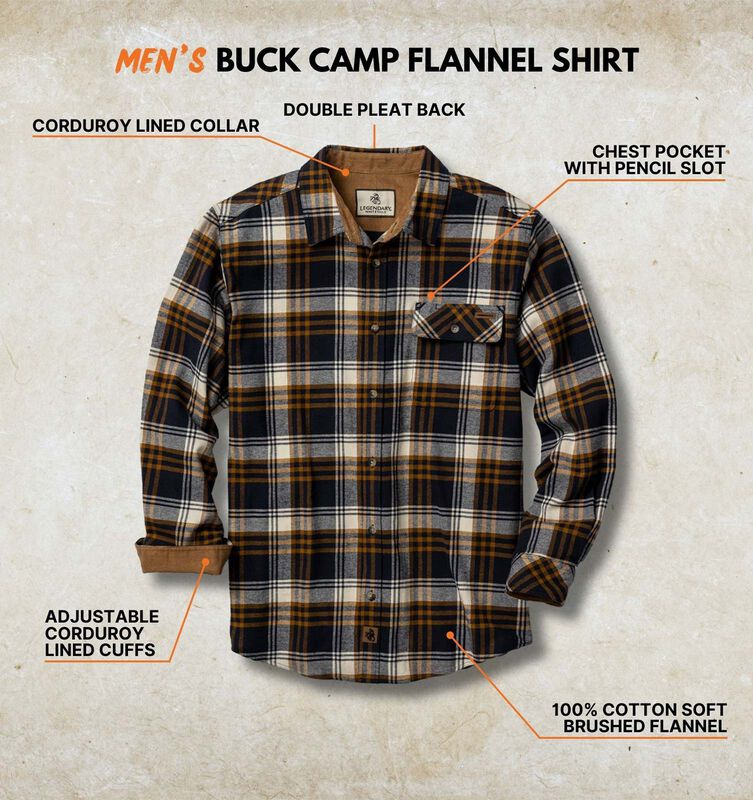Men's Buck Camp Flannel Shirt image number 2