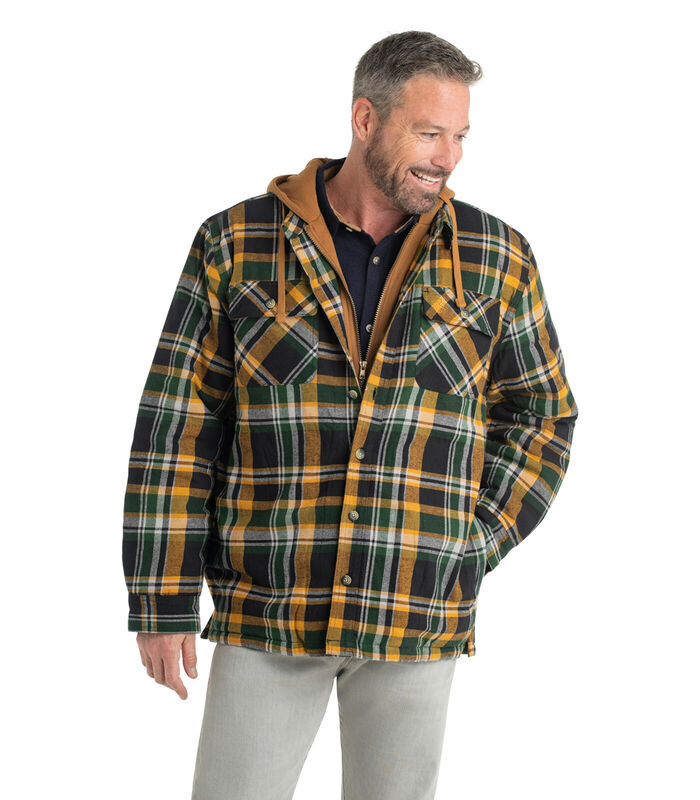 Men's Maplewood Hooded Flannel Shirt Jacket image number 3