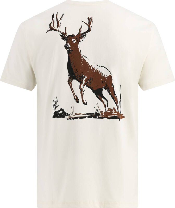 Men's Buck Commander 8 Point Buck Leaping Short Sleeve T-Shirt image number 0