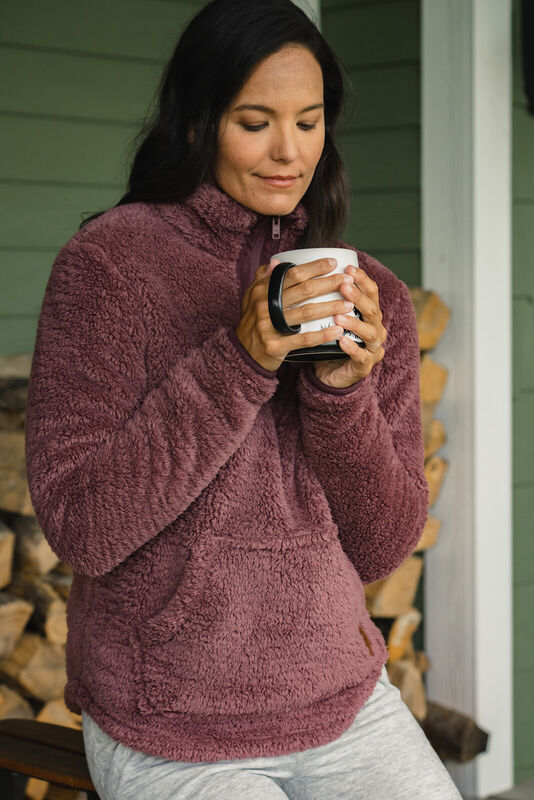 Women's Fuzzy Hide Fleece Pullover image number 4