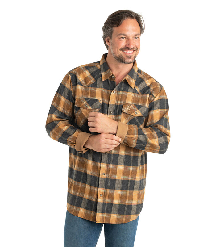 Men's Shotgun Western Flannel Shirt image number 3