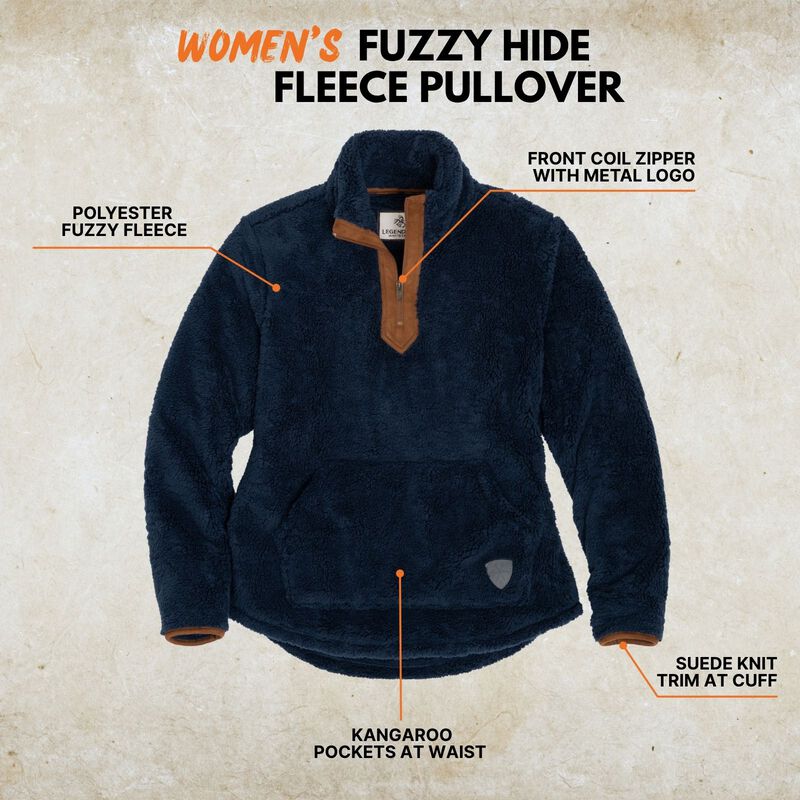 Women's Fuzzy Hide Fleece Pullover image number 2