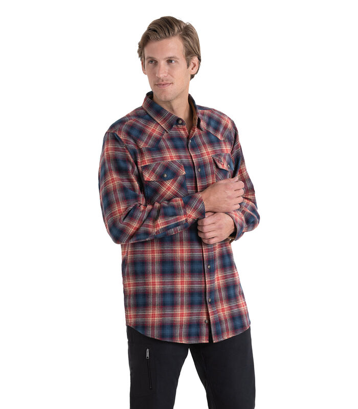 Men's Shotgun Western Flannel Shirt image number 3