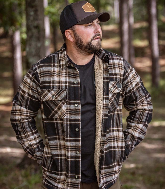 Men's Buck Commander Deerfield Flannel Berber Lined Shirt Jacket image number 4